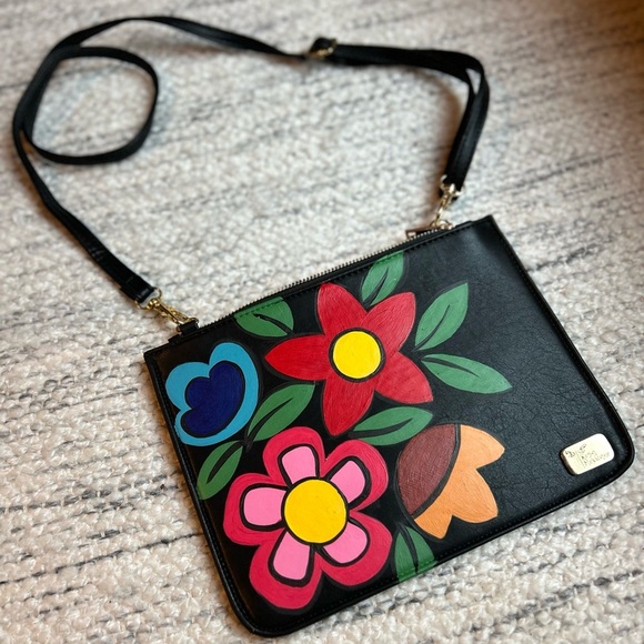 Rosa Mexicano Handbags - Rosa Mexicano Hand-Painted Women’s Crossbody or Covertible Clutch
